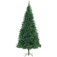 Vidaxl Umelý vianočný stromček s LED a súpravou gulí zelený 300 cm