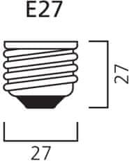 Diolamp LED Filament tubulárna žiarovka Amber T30 4W/230V/E27/2700K/480Lm/360°/Dim