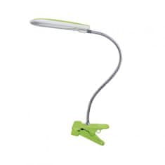 ACA Lightning LED stolný lampička s vypínačom a klipom BAZ 5W/230V/4000K/340Lm/120°/IP20, zelená