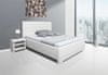 We-Tec Manželská posteľ ADELA 2, 180x200 cm s úložným priestorom, biela