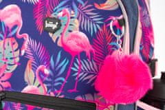 BAAGL Školský batoh Flamingo