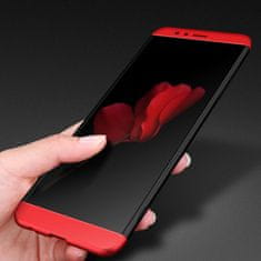 GKK 360 Full Body plastové púzdro na Huawei Honor 7X, čierne/červené