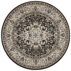 NOURISTAN Kruhový koberec Mirkan 104439 Cream / Brown 160x160 (priemer) kruh