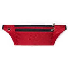 MG Ultimate Running Belt bežecký opasok s otvorom pre slúchadlá, červený