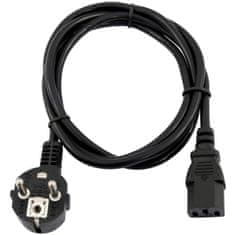 IEC Omnitronic napájací kábel 3x 0,75mm2, 0,6m, čierny