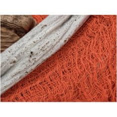 Europalms Dekoračné tkanina, hrubá, oranžová, 76x500cm