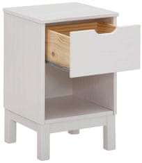Danish Style Nočný stolík Peige, 59 cm, biela
