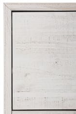 Danish Style Botník Rike, 130 cm, biela