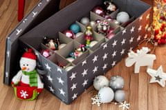 Love It Store It box na vianočné gule , hviezda, šedá