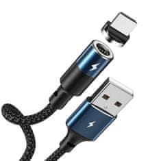 REMAX Zigie magnetický kábel USB / Micro USB 3A 1.2m, čierny