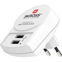 Skross Euro USB nabíjací adaptér DC10, 2x USB A 5V/2400mA