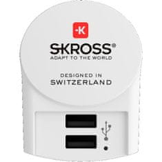 Skross Euro USB nabíjací adaptér DC10, 2x USB A 5V/2400mA