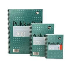 Pukka Pad Blok "Metallic Jotta", A6, linajkový, 100 listov, špirálová väzba, JM036-LINED