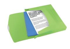 Esselte Box na spisy s gumičkou "Jumbo Vivida", Vivida zelená, 40 mm, A4, PP, 624051