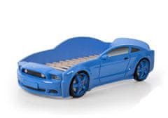Futuka Kids Detská autopostel Light 3D F-Mustang - modrá