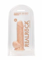 Shots Toys Shots REALROCK 21,6 cm Dual Density Silicone Dildo With Balls Flesh