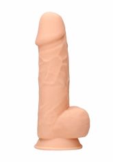 Shots Toys Shots REALROCK 21,6 cm Dual Density Silicone Dildo With Balls Flesh