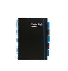 Pukka Pad Blok "Neon čierny notepad", A4, mix farieb, linajkový, 100 listov, špirálová väzba, 7664-PPN