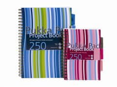 Pukka Pad Blok "Project book", mix farieb, linajkový, drôtená krúžková väzba, A5, 125 listov, A15555021/PROBA5-LINED