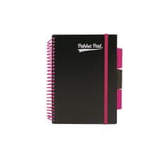 Pukka Pad Blok "Neon čierny notepad", A5, mix farieb, linajkový, 100 listov, špirálová väzba, 7665-PPN