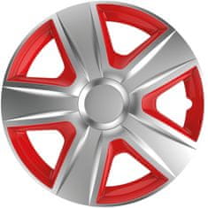 Versaco Puklice Esprit Strieborná a Červená 15" 4ks
