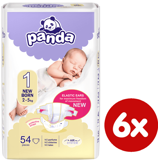 Panda New born - á 54 ks x 6 (324ks)