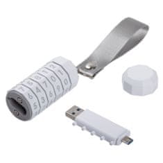 Indivo LokenToken duálny USB 3.0 flash disk, biely, 32 GB, OTG – micro USB