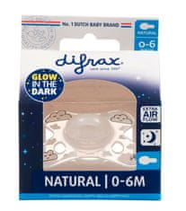 Difrax Cumlík svietiace v tme Natural 0+