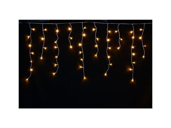 commshop Vonkajšie vianočné LED záves - teplá biela - Reťaz 40m - 1260 led diód