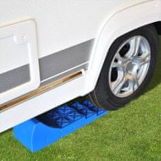 Vidaxl Nastaviteľné vodováhy pre obytné vozidlá ProPlus, plastové, modré