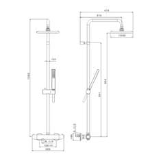 Alpi Alpi Basic - termostatický sprchový komplet 11SP2151