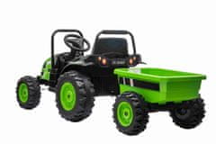Beneo Elektrický Traktor POWER s vlečkou, Pohon zadných kolies, 12V batéria, dialkové ovládanie, MP3