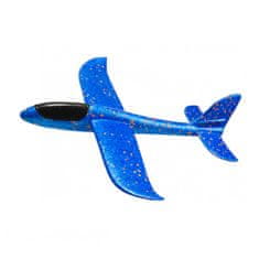 Detské hádzací lietadlo - hádzadlá modré 48CM EPP