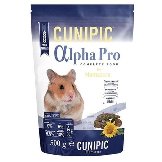 Cunipic Alpha Pro Hamster - škrečok 500 g