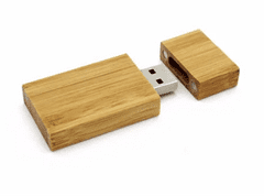 CTRL+C Sada: drevený USB hranol a drevený malý box, bambus carbon, 8 GB, USB 2.0