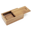 Sada: drevený USB hranol a drevený malý box, orech, 16 GB, USB 3.0 / 3.1