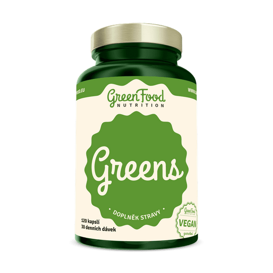 GreenFood Nutrition Greens 120 kapsúl - EXPIRÁCIA 8/23