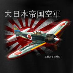ANTONIO Tričko s japonským lietadlom MITSHUBISHI A6M ZERO, L