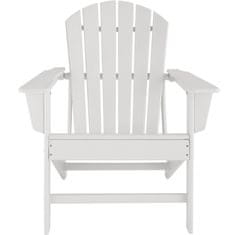 tectake Záhradná stolička - biela/biela