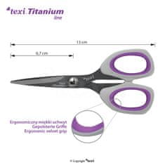Texi Titánové nožnice TEXI TITANIUM TiDuo850