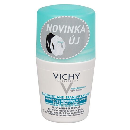 Vichy 48-hodinový guľôčkový antiperspirant proti bielym a žltým škvrnám 50 ml