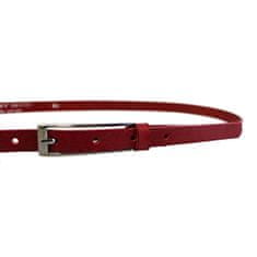 Penny Belts Dámsky kožený opasok 15-1-93 red (Dĺžka opasku 90 cm)