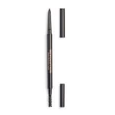 Makeup Revolution Precízne ceruzka na obočie s kefkou (Precise Brow Pencil) 0,05 g (Odtieň Dark Brown)