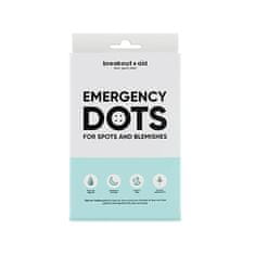 Breakout + aid Náplasti pre citlivú pokožku so sklonom k akné Emergency Dots 72 ks