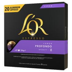 L'Or Espresso Lungo Profondo 20 hliníkových kapsulí kompatibilných s kávovary Nespresso®*