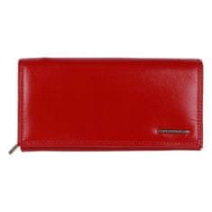 Bellugio Dámska kožená peňaženka Bellugio Chantall, červená
