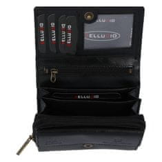Bellugio Menšieá praktická dámska kožená peňaženka Siska, čierna