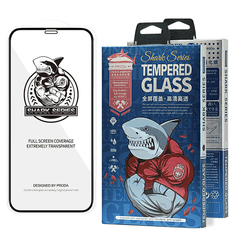 Proda Shark Full Glue Tvrdené sklo Super tvrdá ochrana obrazovky Plne zakrytá s rámom Vhodné pre iPhone 12 Pro Max čierna