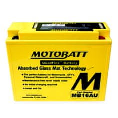 MOTOBATT Batéria MB16AU pre motocykle (20,5Ah, 12V, 2 vývody)