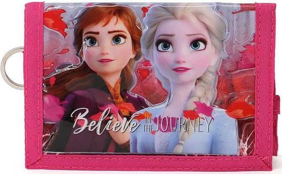 KARACTERMANIA Detská peněženka Frozen 2 Ľadové kráľovstvo Believe 3D